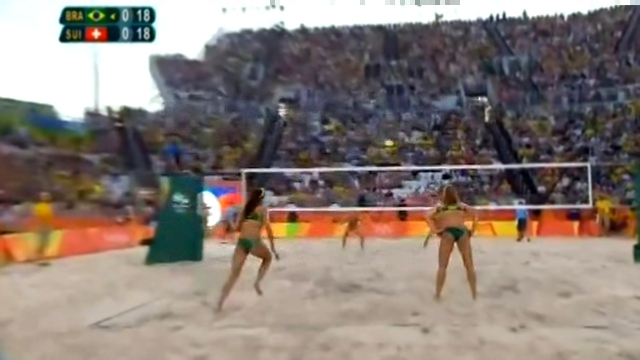 Ріо-2016: пляжний волейбол, жінки, чвертьфінал, Швейцарія - Бразилія 1 п.