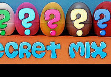 Secret Mix!!! Unboxing Kinder Surprise Eggs! Свинка Пеппа,Губка Боб,My little pony,Peppa Pig,Disney
