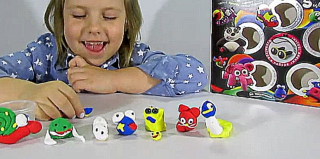Видеоклип ♥ Лепим Игрушки из Разноцветной Глины - Crazy Clay Toys Unboxing