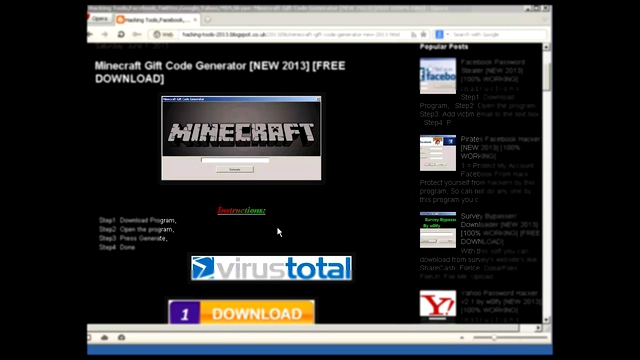 Minecraft Gift Code Generator [NEW 2013] [FREE DOWNLOAD]