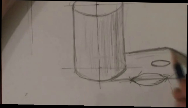 Как нарисовать цилиндр карандашом