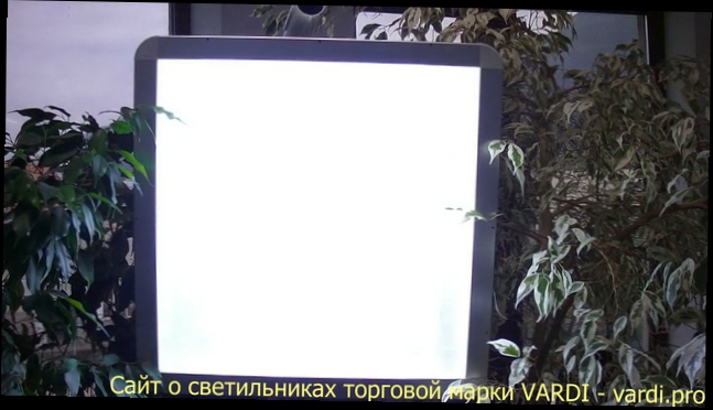 Видеоклип Светодиодный светильник  VARDI-60-60-AL для больниц