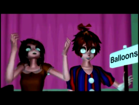 Видеоклип mmd A very sad Balloon boy and a crazy chicken