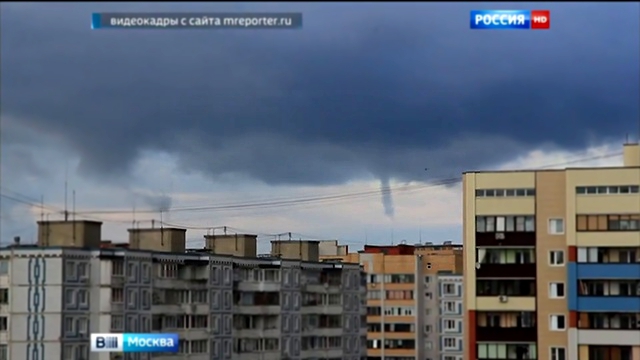 Над Дубной пронесся водяной смерч