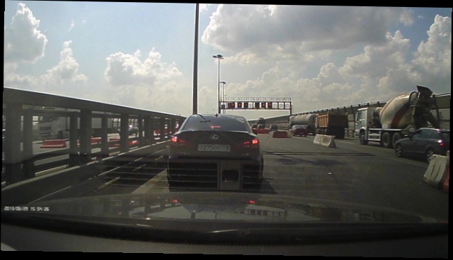 Видеоклип Видеорегистратор ABS X2 на кольцевой дороге