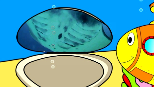 Развивающий мультфильм про подводную лодку.  Знакомимся с обитателями моря Часть 1