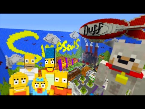 ✔️ AMAZING SIMPSONS HIDE AND SEEK MAP WITH FRIENDS! - Minecraft XBOX ONE! +  DOWNLOAD LINK!