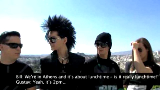 Видеоклип Tokio Hotel Video: Bill Kaulitz Meets His Favorite Band In Greece! 