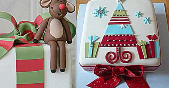 Новогодний торт Как украсить торт на Новый год и Рождество Идеи украшения и декора торта