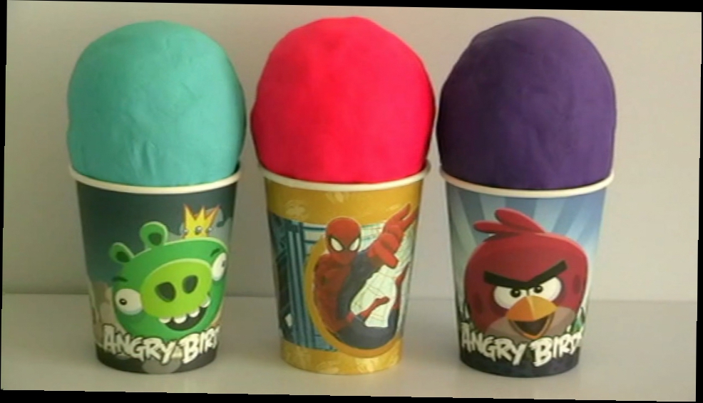 Видеоклип 3 Мороженое с игрушками.Яйца с сюрпризом!!! Человек-паук  Дисней Тачки Марвел Ам ням Май литл пони