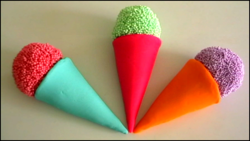 Видеоклип 3 мороженое с сюрпризами Шариковый пластилин Плей до мороженое с игрушками Май литл пони