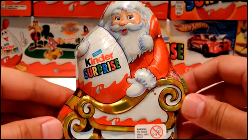 Большой Шоколадный Киндер Сюрприз Дед Мороз Big Choko Kinder Surprise Santa Klaus
