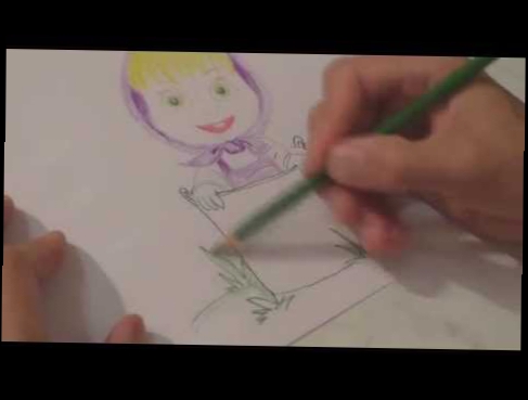 Раскраска Маша из "Маша и Медведь" Как нарисовать Машу We paint Masha from "Masha and the Bear"