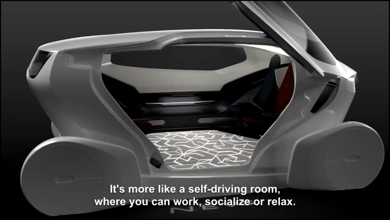 Концепт электромобиля будущего NEVS InMotion в виде модульной «комнаты на колесах» 