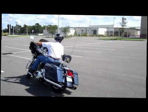 Riding a Harley Davidson Street Glide through the Ride Like a Pro Course