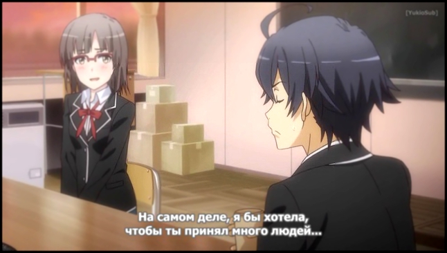 OreGairu Zoku / Моя школьная жизнь - странная любовная комедия 2 сезон, 1 серия [русские субтитры]