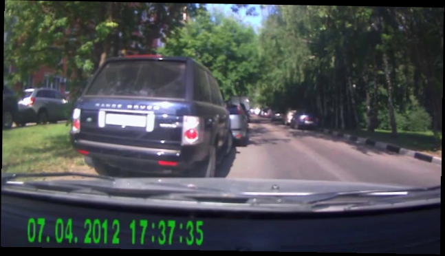 Range Rover Evoque не смог проскочить 