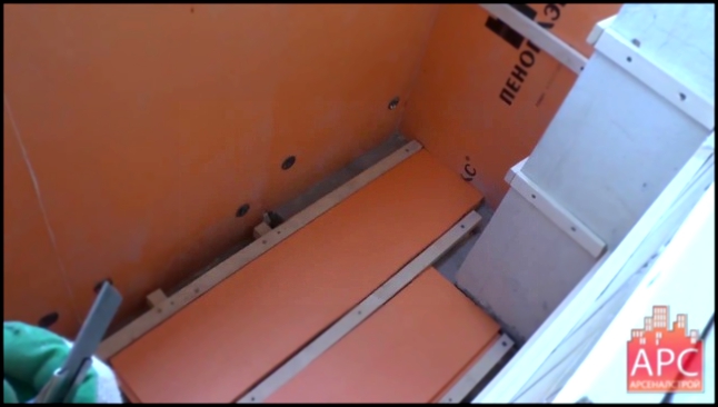 Видеоклип Технология капитального ремонта лоджии П-44 лодочка от АРСеналстрой
