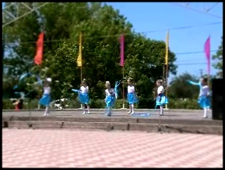 ансамбль детского сада "Огонек". Танец с лентами.