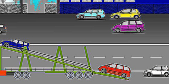 автовоз машинки развивающий мультфильм мультик про машины для детей учим цвета цифры учимся считать 
