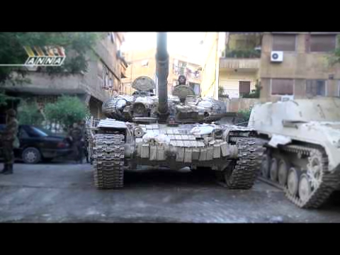 Видеоклип Сирия. Дамаск. Джобар 21 августа 2013 года. Начало