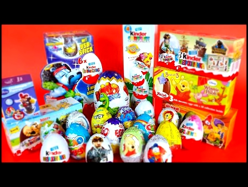 40 Kinder Surprise Eggs! Barbie, SpongeBob, Harry Potter, Dino, winnie and more! by BabyTV ™