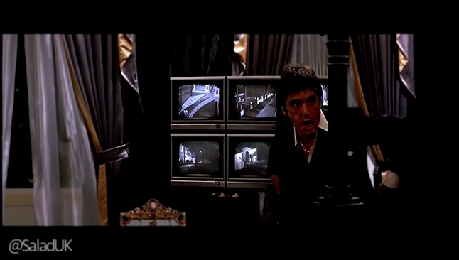 Видеоклип Scarface Аль Пачино в роли Тони Монтаны.