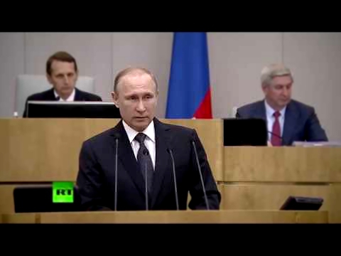 Владимир Путин на пленарном заседании Государственной Думы