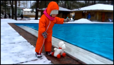 VLOG Мы в СПА гуляем с Собачкой  и Сюрприз в бассейне Золотая рыбка Детское видео Happy Time