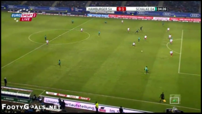 Видеоклип Hamburger SV 0-1 Schalke 04 (Goal Klaas Jan Huntelaar)